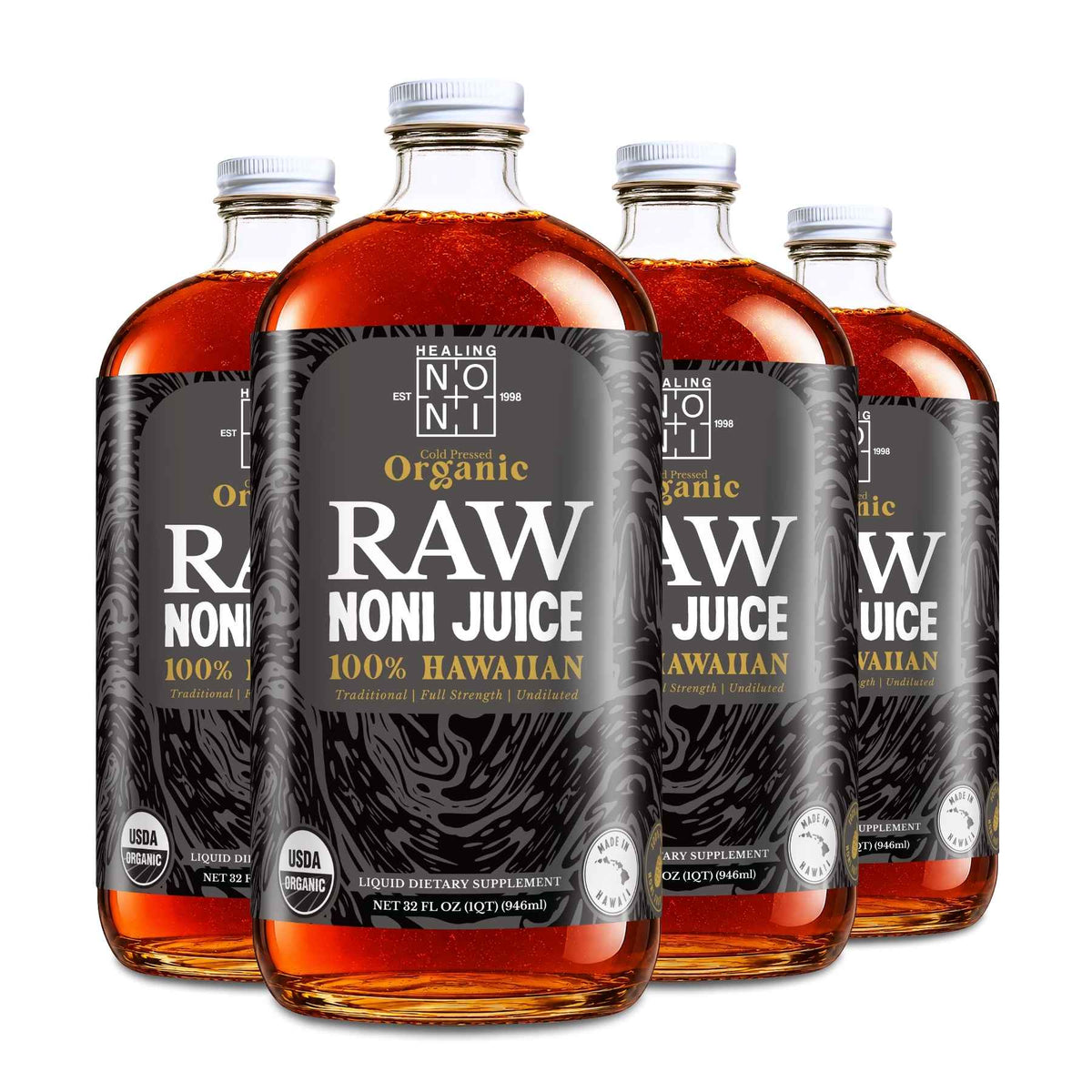 Raw - 100% Pure Hawaiian Noni Juice - USDA Organic